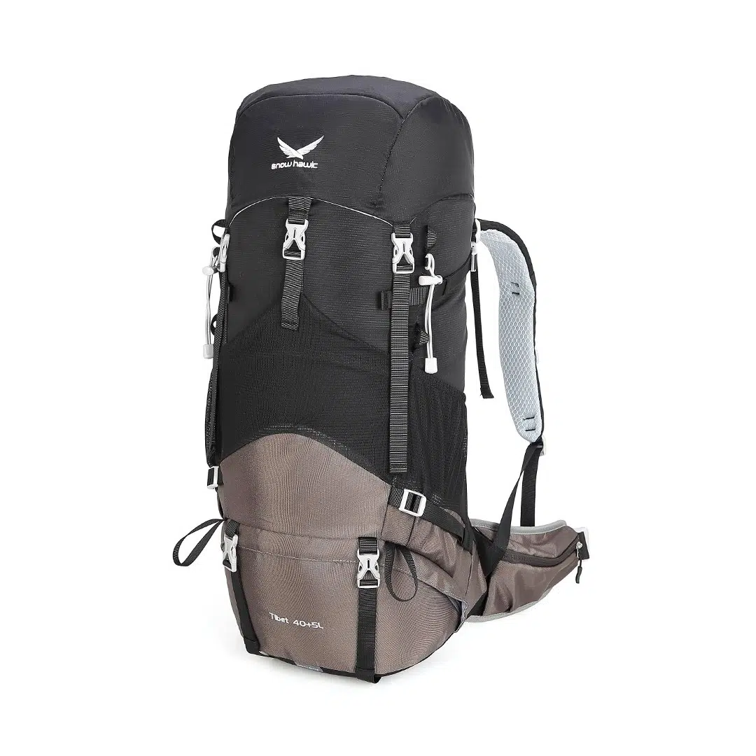 کوله پشتی کوهنوردی 5+40 لیتری اسنوهاک مدل TIBET کد SN-B3129 رنگ مشکی